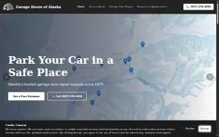 Garage Doors of Alaska website