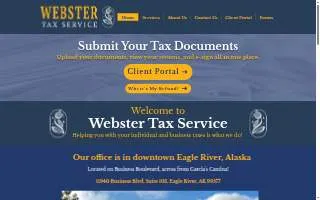 Webster Tax Service of Eagle River website