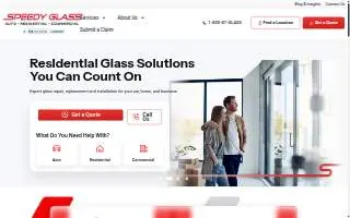 Speedy Glass of Eagle website