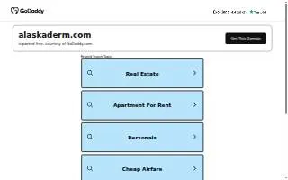 Alaska Center for Dermatology of Egegik website
