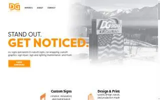 DG Signs & Lighting | Design Graphics LLC website