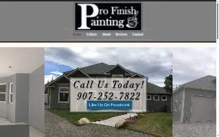 Pro Finish Painting Inc of Elfin Cove website