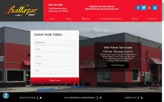 Baltazar's Tire Shop - Alaska Auto Glass of Elmendorf Afb website