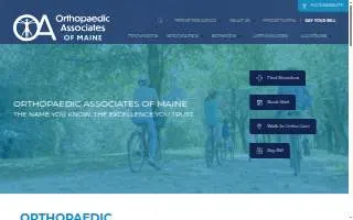 Orthopedic and Sports Medicine Clinic of Fairbanks website