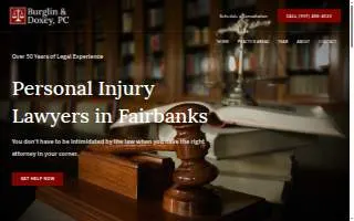 Burglin & Doxey, P.C. of Fairbanks website