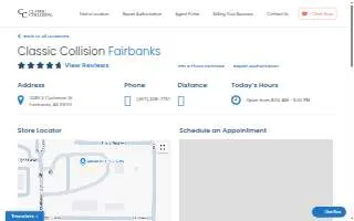 Classic Collision of Fairbanks website