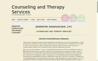 Counseling and Therapy Services, Jennifer Danhauser, LPC website