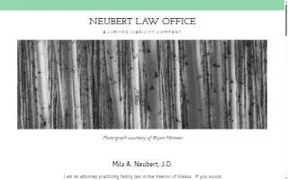 Neubert Law Office LLC of Fairbanks website