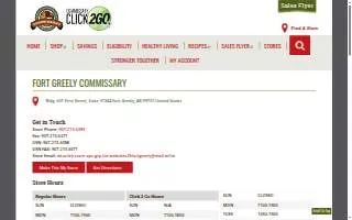 Commissary of Fort Greely website
