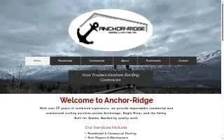 Anchor-Ridge Roofing & Construction, LLC of Fort Richardson website
