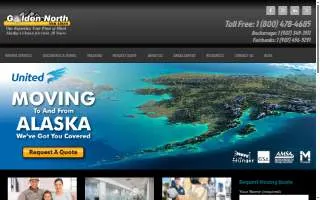 Golden North Van Lines of Clear website