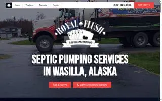 Royal Flush Septic Pumping of Fort Richardson website