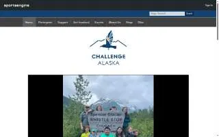 Challenge Alaska website