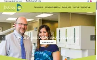 DuClos Orthodontics of Healy website