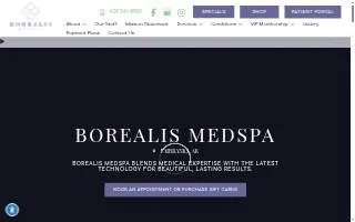 Borealis Medspa of Anderson website