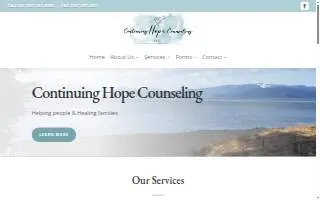 Continuing Hope Counseling website