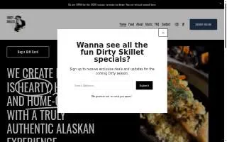 Dirty Skillet website