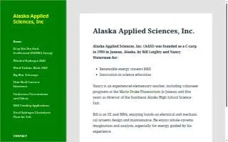 Alaska Applied Sciences website