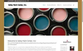 Valley Paint Center website