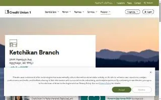 Credit Union 1 - Ketchikan Branch website