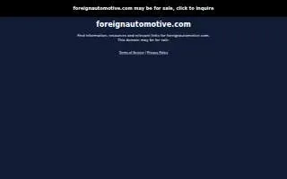 Foreign Automotive LLC website