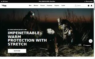 Sitka Work & Rugged Gear Store website