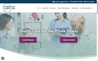 Complete Family Care website