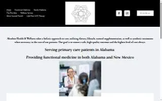 Absolute Health & Wellness website