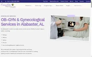 Complete Women's Care - Alabaster website