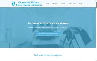 Custom Paint & Collision Center website