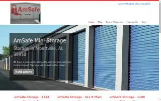 Amsafe Mini Storage of Albertville website