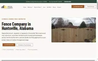 Fencing Alabama website