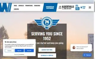 Wilks Tire & Battery Service of Albertville website