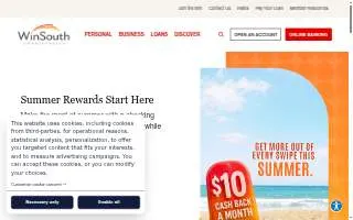 WinSouth Credit Union of Albertville website