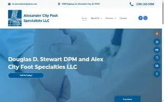 Alex City Foot Specialties website