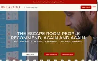Breakout Games of Dracut website
