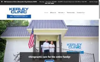 Kerley Clinic of Chiropractic website