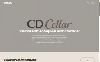 CD Cellar website