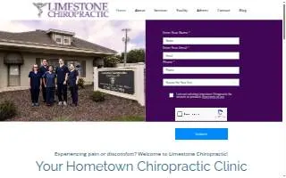 Limestone Chiropractic website