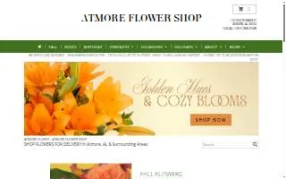 Atmore Flower Shop website