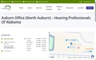 Hearing Professionals of Alabama (North Auburn) website