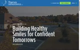 Thames Orthodontics of Auburn website