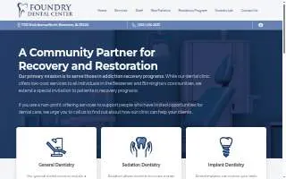 Foundry Dental Center website