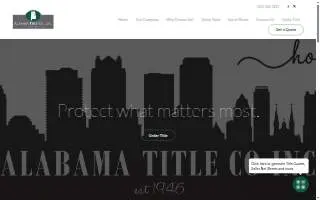 Alabama Title Co Inc of Birmingham website