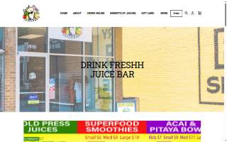 Drink Freshh Juice Bar website