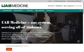 UAB St. Vincent’s Women’s Health website