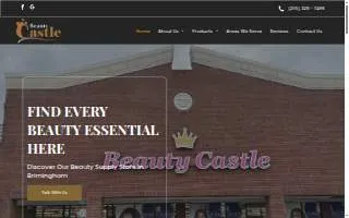 Beauty castle hair and beauty supply website