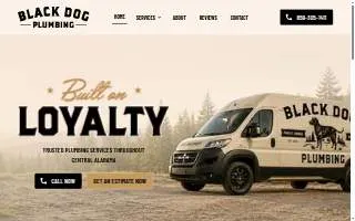 Black Dog Plumbing website