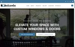 Holcombe Doors and Windows website