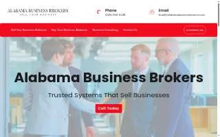 Alabama Business Brokers website